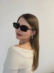 Солнцезащитные очки No Brand прямоугольные Oculos черные - изображение 3