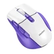Мышь MEETION 2.4 G + Bluetooth wireless gaming mouse BTM001 |800-1200-1600-2400dpi, 7keys, 35/140h, Type-C Charging, RGB| бело-фиолетовая - изображение 3