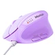 Мышь MEETION 2.4 G+Bluetooth Office Vertical Mouse BTM008 |800-1200-1600-2400dpi, 400h, Type-C charging| фиолетовая - изображение 5