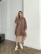 Фланелевая рубашка удлинена в клетку свободного кроя (фланель 70% вискозы, 30% хлопка) 56-58 серый+оранжевый - изображение 3