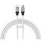 Data-кабель Baseus CoolPlay Series Fast Charging Cable Type-C to Lightning 20W 2m, White - зображення 1