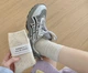 Женские носки высокие, хлопковые 35-40р. Gumanyu однотонные, бежевые - изображение 5