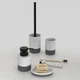Дозатор для рідкого мила MBM MY HOME Stockholm BA-44 WHITE/GRAY білий/сірий - изображение 14