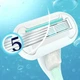 Змінні картриджі для гоління (леза касети) жіночі Gillette Venus Deluxe Extra Pro Smooth Sensitive касети 3 шт - зображення 4