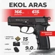 Стартовый пистолет Ekol Aras Compact Black с патронами c кобурой - изображение 1
