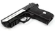 Пневматический пистолет Borner Panther 801 blowback с лазерным целеуказателем, металл с со2 с пулями с кобурой - изображение 2