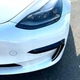 Пластиковая губа на бампер Tesla Model 3 2017 + молдинг бампера юбка черная. - изображение 5