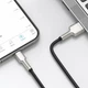 Кабель Baseus Cafule Series Metal Data Cable USB to IP 2.4A 1m Black (CALJK-A01) - изображение 4