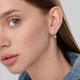Золоті сережки Minimal ЗЛК-0399б - зображення 2