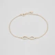 Серебряный браслет с позолотой Minimal ЛК-0322з - изображение 1