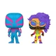 Набор фигурок 2 шт. Funko Pop! Spider-Man 2099 & Spider-Man India (Black Light) (73938) - изображение 1