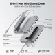 Док-станция Pulwtop 8в1 с корпусом для жесткого диска M.2 SSD для MacMini М4 - изображение 2