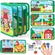 Развивающая фетровая книга-бизиборд Монтессорі на липучках "Farm Busy Book" для детей (GC1019) - изображение 2