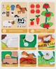 Развивающая фетровая книга-бизиборд Монтессорі на липучках "Farm Busy Book" для детей (GC1019) - изображение 3