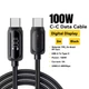 Кабель Essager Type-C PD 100w Quick Charge (з дисплеєм) Black 2м - зображення 8