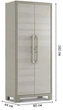 Шафа Keter Kis Cabinet High Gulliver 182х80х44 см бежева пластикова (240861) - изображение 2