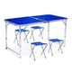 Стол раскладной для пикника и рыбалки Folding Table с 4 стульями Синий - изображение 1