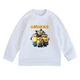 Свитшот детский белый с принтом Миньоны Minions DM-1125 98 см - изображение 1