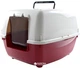 Закрытый туалет для кошек Ferplast Bella 56х43.5х37 см Бордовый (72060099 - Burgundy) - изображение 1