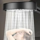 Лейка для душа Shower set насадка с держателем / набор держатель и шланг Черная - изображение 5