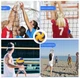 Мяч волейбольный Profi Volleyball склееный PVC (поливинилхлорид) микрофибра жёлтый с синим - изображение 6