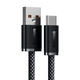 Кабель Baseus Dynamic Series Fast Charging Data Cable USB to Type-C 100W 1m Slate Gray (CALD000616) - зображення 3
