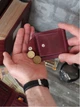 Затискач для грошей Turtle Comfort з тисненням Чорні запорожці з монетницею із натуральної шкіри Crazy Horse Бордовий - зображення 8