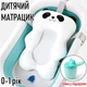 Дитячий антиковзаючий матрацик - подушка у формі панди Cute Panda матрац / гірка з кріпленнями на ванночку для купання новонароджених + лійка для миття у подарунок, білий (103136514) - зображення 1