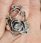 Женское посеребряное кольцо Victorian Trading Roses on the Vine 6 Sterling Silver 925 Ring - изображение 1