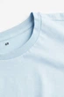 Футболка H&M M светло голубой 2703685816 - изображение 2