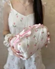 Косметичка муслиновая Розовые тюльпаны с рюшами Maybel M 2008/1 (3674_2) - изображение 1