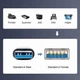 Переходник адаптер угловой USB 3.0 - USB 3.0 (M/F) Вниз-Bk (48803) - изображение 10