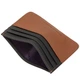 Шкіряна картхолдер-кредитниця Smith & Canova 90014 (Black-Tan) - зображення 4