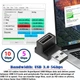 Переходник адаптер угловой USB 3.0 - USB 3.0 (M/F) Вниз-Bk (48803) - изображение 9