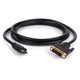 Кабель мультимедійний HDMI to DVI 24+1 3.0m Vinga (VCPHDMIDVI3) - изображение 2