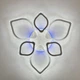 Люстра светодиодная потолочная LUMINARIA AZALIA RGB 80W+10W 6R 680/120 WHITE/ICE 220V IP20 (6951427262523) - изображение 1