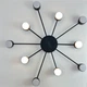 Люстра потолочная LUMINARIA RAY SLIM 10xGX53 BLACK 220V IP20 (6951635239539) - изображение 7