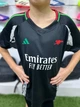 Футбольная форма детская Арсенал (Arsenal) 2024-2025 выездная черно-красно-зеленая 125-135 см F0002 - изображение 2
