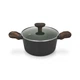 Кастрюля со стеклянной крышкой Fissman Cuisine с индукционным дном из алюминия с антипригарным покрытием TiPro 20х10см/2.6л(14592) - изображение 1