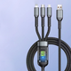 Кабель для заряджання телефонів USB, Type-C, Lightning із швидкою зарядкою, довжина шнура 1 м - зображення 7
