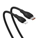 Кабель Baseus Pudding Series Fast Charging Cable Type-C to iP 20W 1.2m Cluster Black (P10355701111-00) - зображення 4