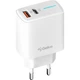 Сетевое зарядное устройство Gelius Radiance GP-HC058 (1Type-C+ 1USB-A)(PD/QC3.0/PPS/Super VOOC) 25 W White - изображение 1
