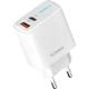 Сетевое зарядное устройство Gelius Radiance GP-HC058 (1Type-C+ 1USB-A)(PD/QC3.0/PPS/Super VOOC) 25 W White - изображение 2