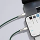 Кабель Baseus Cafule Series Metal Data Cable Type-C to iP PD 20W 1m Green (CATLJK-A06) - изображение 8