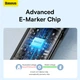 Кабель Baseus Tungsten Gold Fast Charging Data Cable Type-C to Type-C 240W 3 м Black (CAWJ040201) - зображення 13