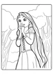Раскраска Рапунцель / Rapunzel А4 20 страниц на пружине - изображение 3