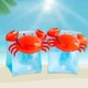 Дитячі нарукавники для плавання Mr.Crab двокамерні надувні 3D-нарукавники з об'ємним Крабом для купання в басейні / морі, блакитний (103118511) - зображення 2