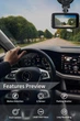 Видеорегистратор спереди и задней части, Dash Camera для автомобилей Черный - изображение 4