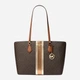 Сумка шоппер женская из искусственной кожи Michael Kors 940071607 Коричневая ( 1159828453) - изображение 1