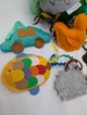 Развивающий бизи мяч мягкий Happy Vita Craft овечка, машинка, уточка пищат, рыбка, ёжик, солнышко звенят разноцветный - изображение 7